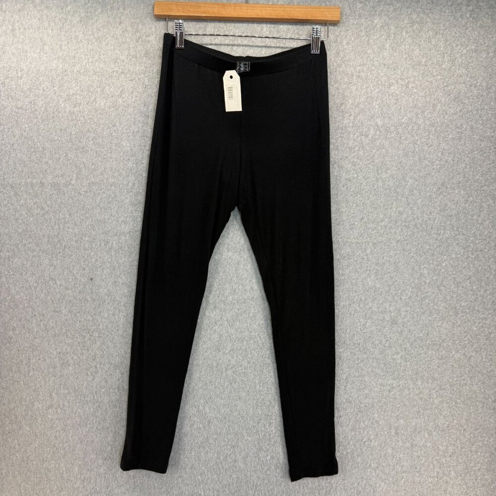 Wish Collection Lounge Legging Womens Size Medium Black Rayon Blend Pants NWT